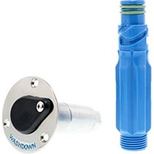 Trendexa 31911-0000 Deniz Gömme Montajlı Paslanmaz Çelik Su Hortumu Güverte Bağlantısı Hortum Bağlantılı (1/2 "npt Dişi Giriş)