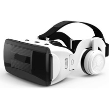 Trendexa Vr 3D Stereo Ses, 42 mm Ses Ünitesi ile Bluetoothstereo Kulaklık ile Birlikte Gelir. 3D Sanal Gerçeklik Gözlüğü 4.7-6.1