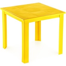Trendexa 50X50 H:40 Plastik Masa Sarı
