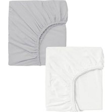 Trendexa 2 Adet 70 x 120 x 20 cm Anne Yanı Lastikli Penye Kumaş Bebek Çarşafı