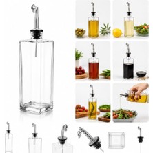 Trendexa Şeffaf Paslanmaz Çelik Yağdanlık ve Sirkelik, 500 ml