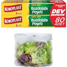 Trendexa Orta Boy Buzdolabı Poşeti, 80'li, 24 x 35 Cm, Bpa Içermez, Sızdırmaz Saklama Torbası