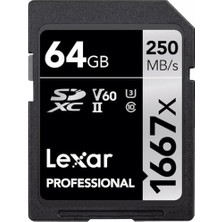 Trendexa Professional 64 GB 1667X Sdxc Hafıza Kartı (250MB/S-80MB/S)