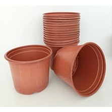 Trendexa Vakum 14X11 cm 100 Adet Kahverengi Yuvarlak Fide Saksısı