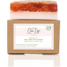 Trendexa Kabak Lifli Ballı Eşek Sütlü Sabun, %100 El Yapımı, 120 G