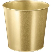 Trendexa Çelik Saksı, Pirinç Rengi, 19 cm
