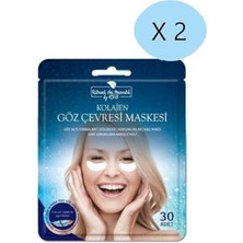 Trendexa Göz Çevresi Kırışıklık, Şişkinlik ve Kaz Ayağı Giderici Maske, 30'lu, 2 Paket, MLH350050