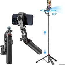Trendexa C22 Gimbal Tripod Selfie Çubuğu, Kameralı ve Kumandalı, Akıllı Yüz Takipli Canlı Yayın