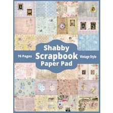 Trendexa Pad, 76 Pages Vintage Style: For Junk Journals And Paper Crafts Landscape Page Layout To Fold Into A5 Journals Background Pages For Collage Or Mixed Media, Shabby Scrapbook Paper