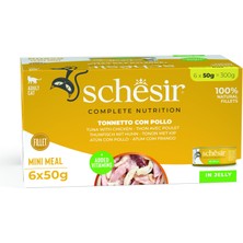 Trendexa Tam ve Dengeli Ton Balığı ile Tavuklu Jöle Içinde Kedi Konservesi Multipack 6X50G