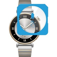 Trendexa Huawei Watch Gt4 41 mm Için 2'li Paket (2 Adet) Kolay Kurulum Otomatik Hizalama Aparatlı Şeffaf 9h Sertliğinde Gerçek Temperli Cam Ekran Koruyucu