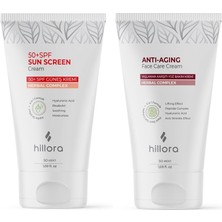 Trendexa Güneş Kremi Spf 50+, Yaşlanma Karşıtı Yüz Bakım Kremi Seti