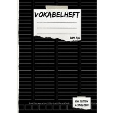 Trendexa Vokabelheft Dın A4 Mit 4 Spalten: Geeignet Für Vokabeln In Allen Sprachen I Mit Erfolgstracker Und Register A-Z (108 Seiten/liniert/mit Trennungslinie)
