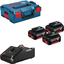 Trendexa Akü Şarj Cihazı Seti (, 3 x 5.0 Ah, 18V, L-Boxx), Gal 18V-40