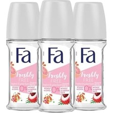 Trendexa Freshly Free Greyfurt Liçi Roll-On 50 Ml, X3 Set, 48 Saat Koruma ve Leke Karşıtı Formül
