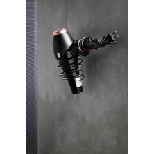 Trendexa Yapışkanlı Saç Kurutma Makinesi Askısı, Siyah, Y-01