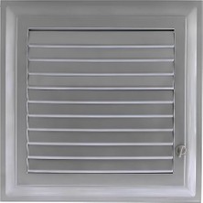 Trendexa Menfez, Banyo Wc Tuvalet Havalandırma, Plastik Panjur, Gri, 35X55 cm