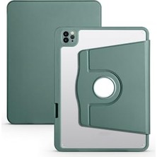 Trendexa iPad Air 10.9 2020 2022 4. ve 5. Nesil ile Uyumlu Dönebilen Standlı Kalemlikli Kılıf, Yeşil