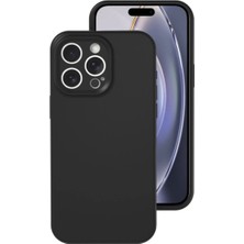 Edntrend Newface Iphone 16 Pro Kılıf Nano Içi Kadife Silikon - Siyah