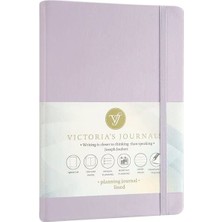 Trendexa Sert Kapak Planlayıcı Defter, 14X20 Cm, 100 G., Krem, 96 Yp., Lila, Çizgili