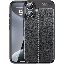 Edntrend Newface Iphone 16 Kılıf Auto Focus Kapak - Siyah