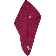 Trendexa Pamuklu Saç Havlusu Bone, Bordo