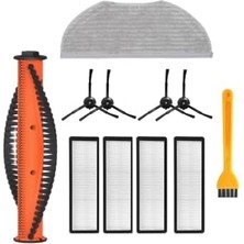Trendexa Filtre, S10T STFCR01SZ Xiaomi Uyumlu Yedek Ana Fırça Hepa Siyah Yan Fırça Mop-11 Parça