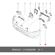BSG Dacia Duster (2010 Yılında Çıkan Kasa) Tampon Alt Deflektörü Sol (Oem NO:214990059R)
