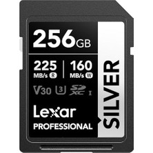 Trendexa 256 GB Profesyonel Gümüş Sdxc Hafıza Kartı, Uhs-I, C10, U3, V30,4K Video, 205/140 Mb/s'ye Kadar Okuma/yazma, Profesyonel Fotoğrafçı, Video Görüşçü, Meraklısı (LSDSILV256G-BNNNU)