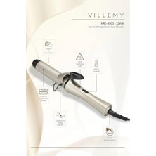 Trendexa VME-3003 Seramik Kaplamalı Saç Maşası, 32 Mm, Büyük ve Doğal Dalgalar