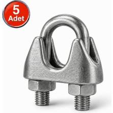 Trendexa 3 mm Çelik Halat Klemensi, 5'li Paket, 01088101101