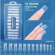 Trendexa Yeni Nesil Jel Tips Tırnak 03 Square Model