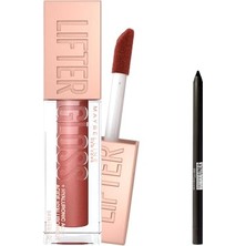 Trendexa Lifter Gloss Nemlendirici Dudak Parlatıcısı - 016 Rust ve Tattoo Mini Jel Göz Kalemi Hediyeli