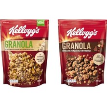 Trendexa Granola Beyaz Çikolatali Antep Fıstikli 300 G & Granola Çikolata Parçacıklı ve Fındıklı 340 G