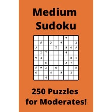 Trendexa Medium Orange Sudoku Book; 9x9 Puzzles, 250 Pages, 6x9
