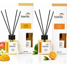Zrn Shop Shop 2 Adet Çubuklu Şık 100 ml Kare Ortam Kokusu Karışık
