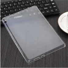 Trendexa Matepad T5 10 ile Uyumlu Süper Silikon Tablet Kapak, Renksiz, Beyaz 1