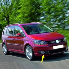 Trendexa Sağ Ön Krom Çerçeveli Sis Farı Kapağı 1T0853666T, Vw Touran ile Uyumlu 2011-2015