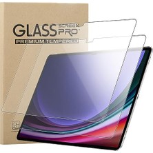Trendexa Samsung Galaxy Tab S10 Plus 2024/TAB S9 Fe Plus/s9 Plus/s8 Plus/s7 Fe/s7 Plus 12.5 Inç 2023,2 Paket Hd Yüksek Sertlik Çizilmez Anti-Parmak Izi Temperli Cam Için Ekran Koruyucu