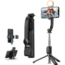 Trendexa C01S 107 cm Işıklı Masa Üstü Tripodlu Selfie Çubuğu, Kumanda ve Dolgu Işığı Dahil