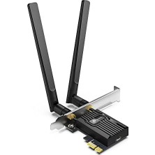 Trendexa Archer TX55E, AX3000 Mbps, Iki Anten, Özel Soğutucu, 1024-QAM, Wi-Fi 6 ve Bluetooth 5.3 Pcıe Ağ Kartı, Windows 10/11'i Destekler