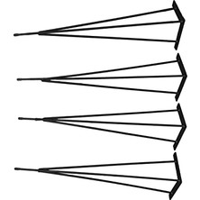 Trendexa 71 cm Metal Firkete Masa Ayağı, 4 Adet