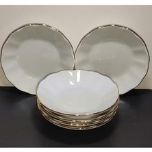 Trendexa Porselen 6'lı Yaldız Çay Tabak 11 cm 8697263541758