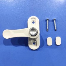 Trendexa Pvc Kapı Pencere Pimapen Çocuk Emniyet Kilidi Hırsız Güvenlik Mandalı Plastik (1, Beyaz)