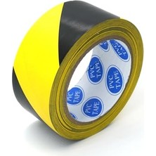 Trendexa Pvc Yer Işaretleme Bandı Sarı Siyah Bant 50 mm x 30 mt