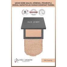Trendexa Kompakt Pudra - 12 Saate Kadar Kalıcılık - Soğuk-Nötr Cilt Alt Tonu - Compact Powder 06 Creamy