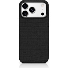 Gör-Al Premium Iphone 17 Pro Noirweave Premium Dokulu Kumaş Kılıf