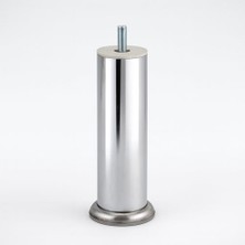 Trendexa Gümüş Metal 15 cm Dayanıklı M8 Krom Mobilya Ayağı Modern Koltuk Kanepe Tv Ünite Civatalı Ayakları