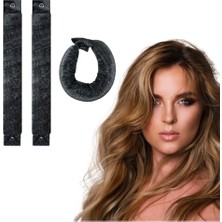 Trendexa Heatless Curling Rod Kafa Bandı Isısız Saç Kıvırma Seti, Yüksek Esneklik, Kurdele, Saç Pençe Klipsli, 3'lü Bigudi Set