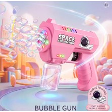 Trendexa [ Space Exploration ] Otomatik Köpük Tabancası; Baloncuk Tabancası, Tek Tuşla Sürekli Baloncuk Çıkaran Bubble Gun, Çocuk Oyuncağı, 3+ Yaş